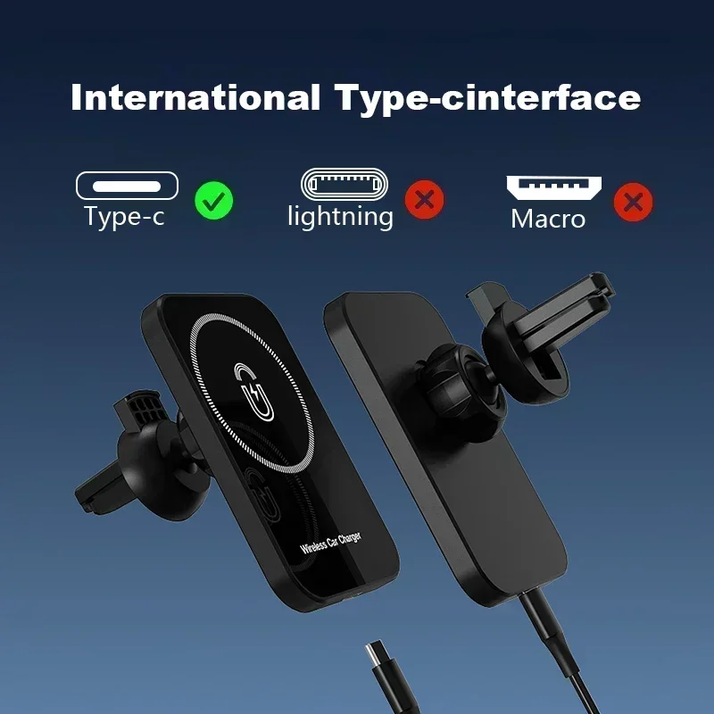 Magnetic Phone Holder For Car Vent - Magnetic Car Wireless Charger Holder For